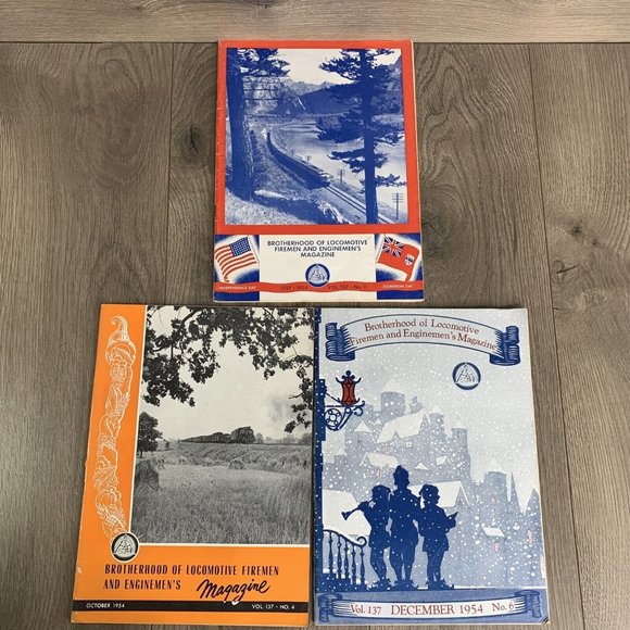 Brotherhood of Locomotive Firemen and Enginemen's Magazine 1954 Lot Of 3 Jul-Dec - Picture 1 of 7